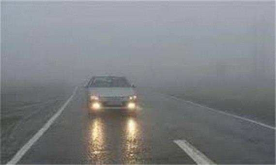 مه گرفتگی و کاهش دید در 6 محور استان اصفهان