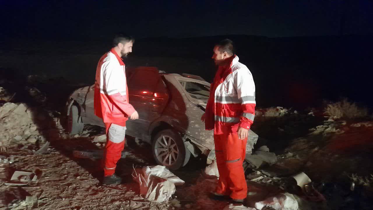 دو کشته در حادثه واژگونی خودرو در کمربندی جنوبی سمیرم