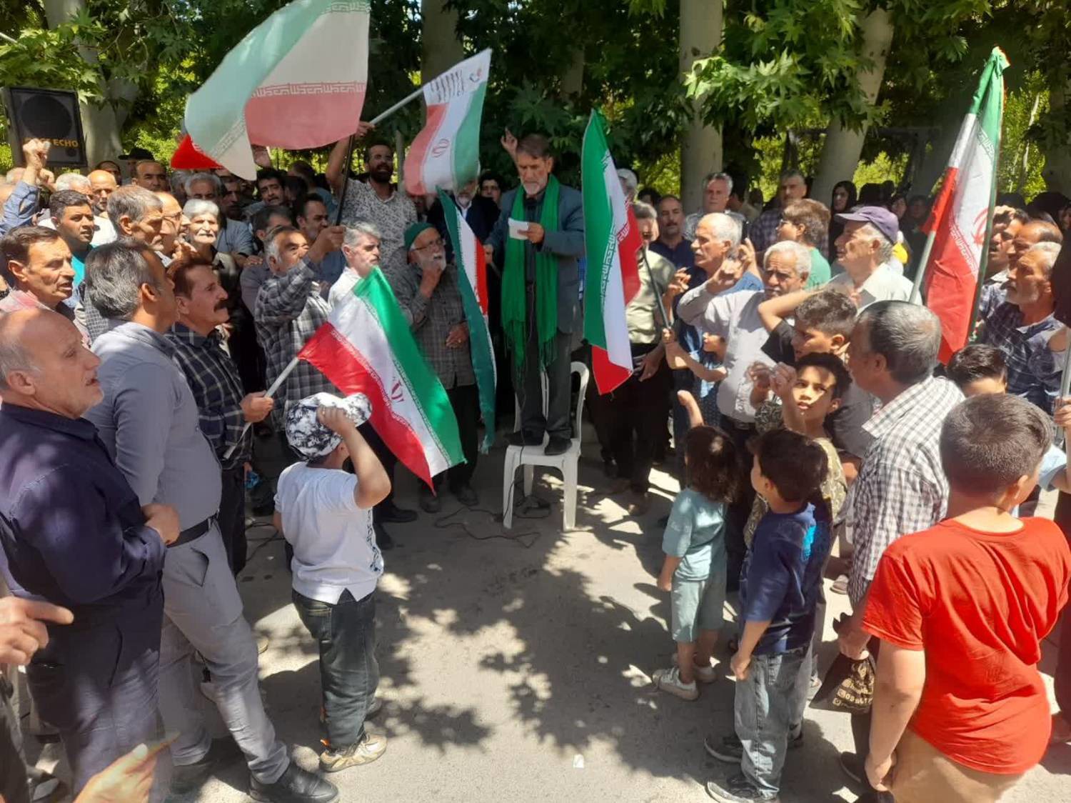 کوچه‌های روستای مرق کاشان جلوه‌گاه وحدت امت اسلامی
