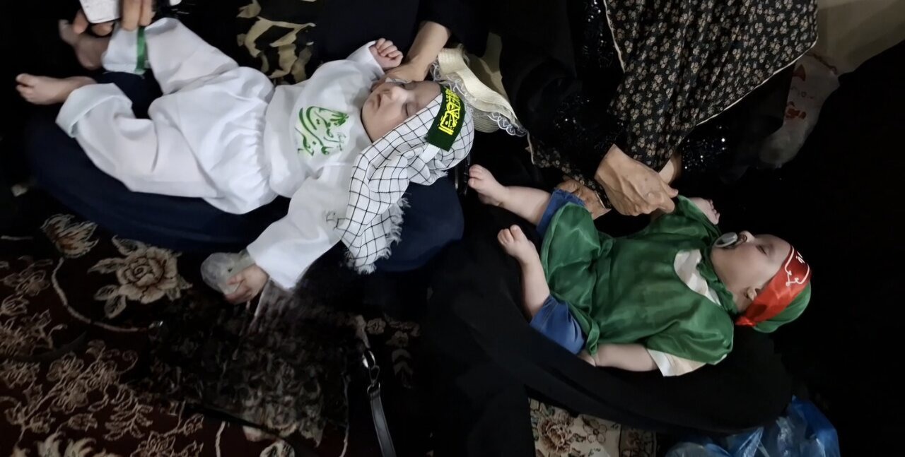 مراسم شیرخوارگان حسینی در نخستین جمعه ماه محرم در مصلای گلپایگان