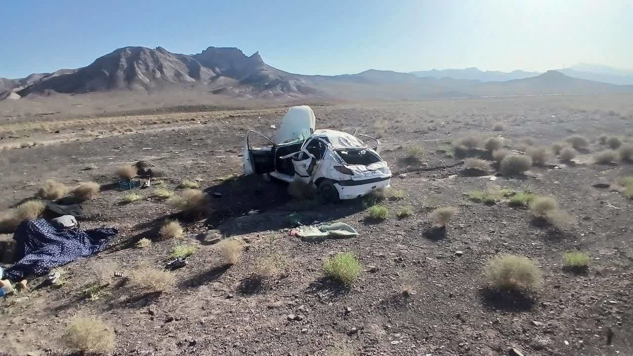 واژگونی ۲۰۶ در اردستان با یک کشته و۶ مصدوم