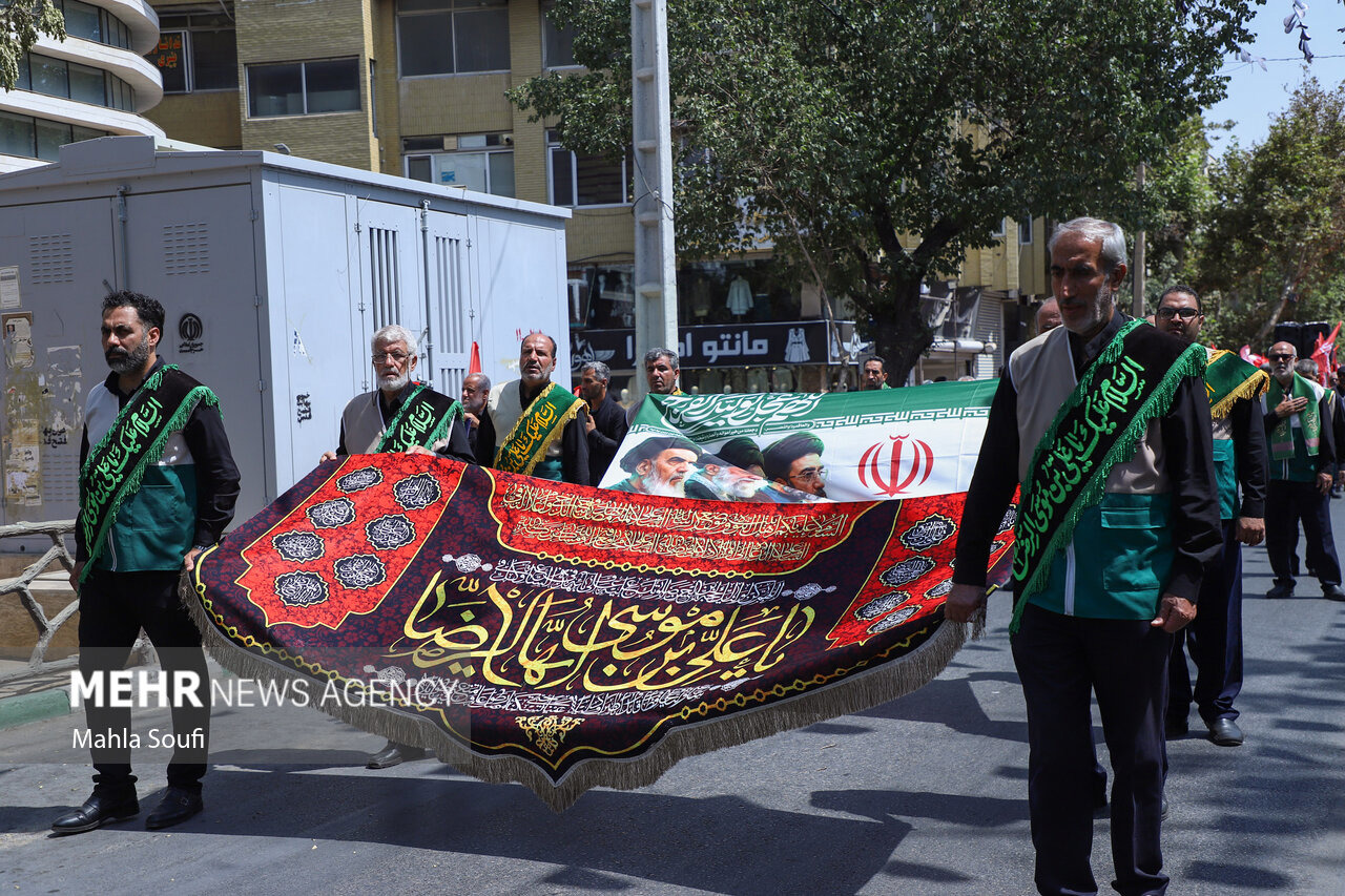 اجتماع باشکوه عزاداران رضوی در گلپایگان