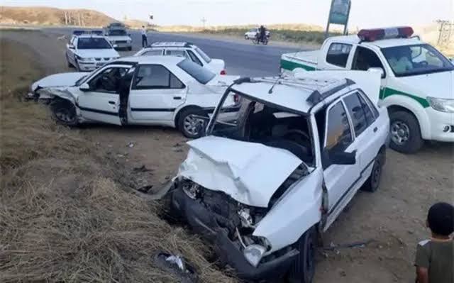 مصدومیت پنج نفر در حادثه رانندگی