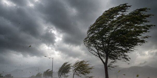 تندباد و بارش پراکنده غرب استان را در برمی‌گیرد